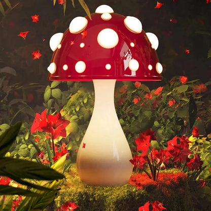 Nachtlicht Pilz – Elegante Amanita Tischlampe mit LED für Kinderzimmer-Nachtlicht-Ma boutique