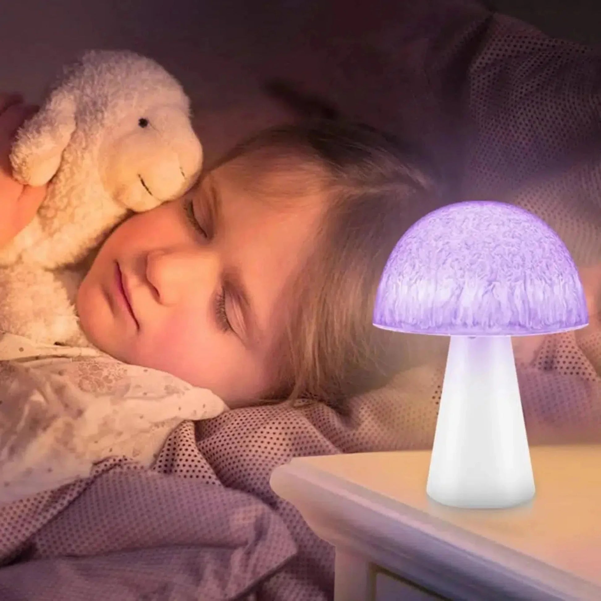 Nachtlicht Pilz – LED Tischlampe mit Fernbedienung für Kinderzimmer-Nachtlicht-Ma boutique