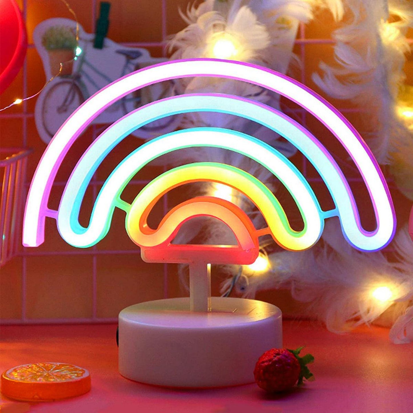 Nachtlicht Regenbogen – Bunte LED-Schlummerleuchte für Kinderzimmer-Nachtlicht-Ma boutique