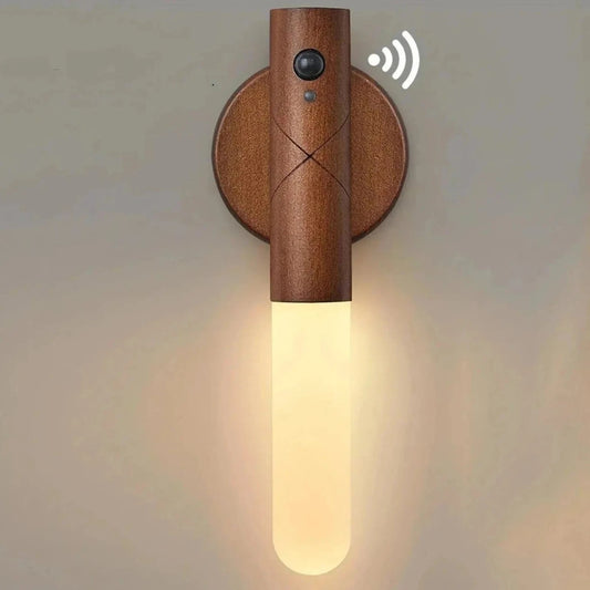 Nachtlicht mit Bewegungsmelder LED Holz Stabform USB-Nachtlicht-Ma boutique