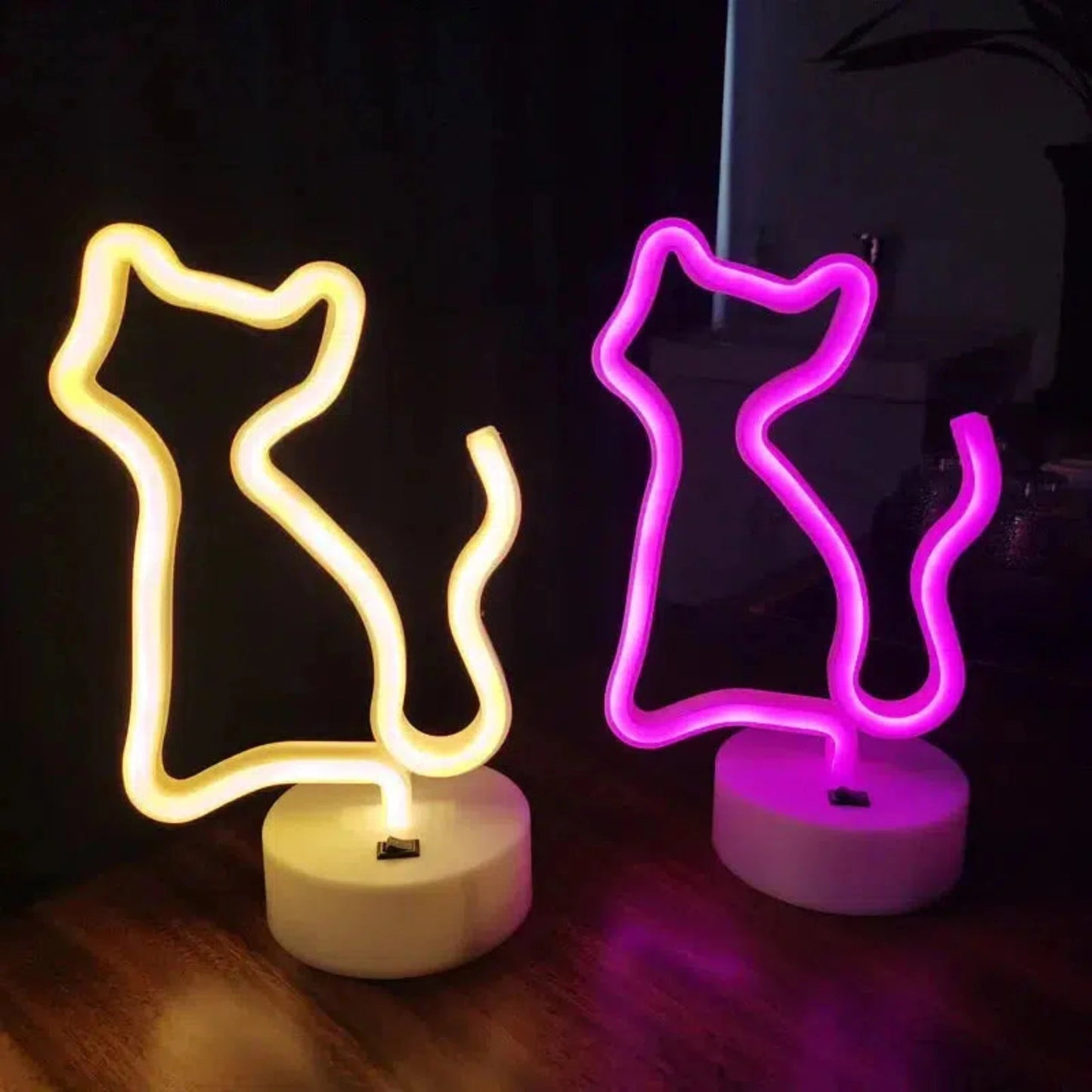 Niedliche Nachtlicht Katze LED Neon Lampe – Stilvolle Beleuchtung für Kinderzimmer-Nachtlicht-Ma boutique