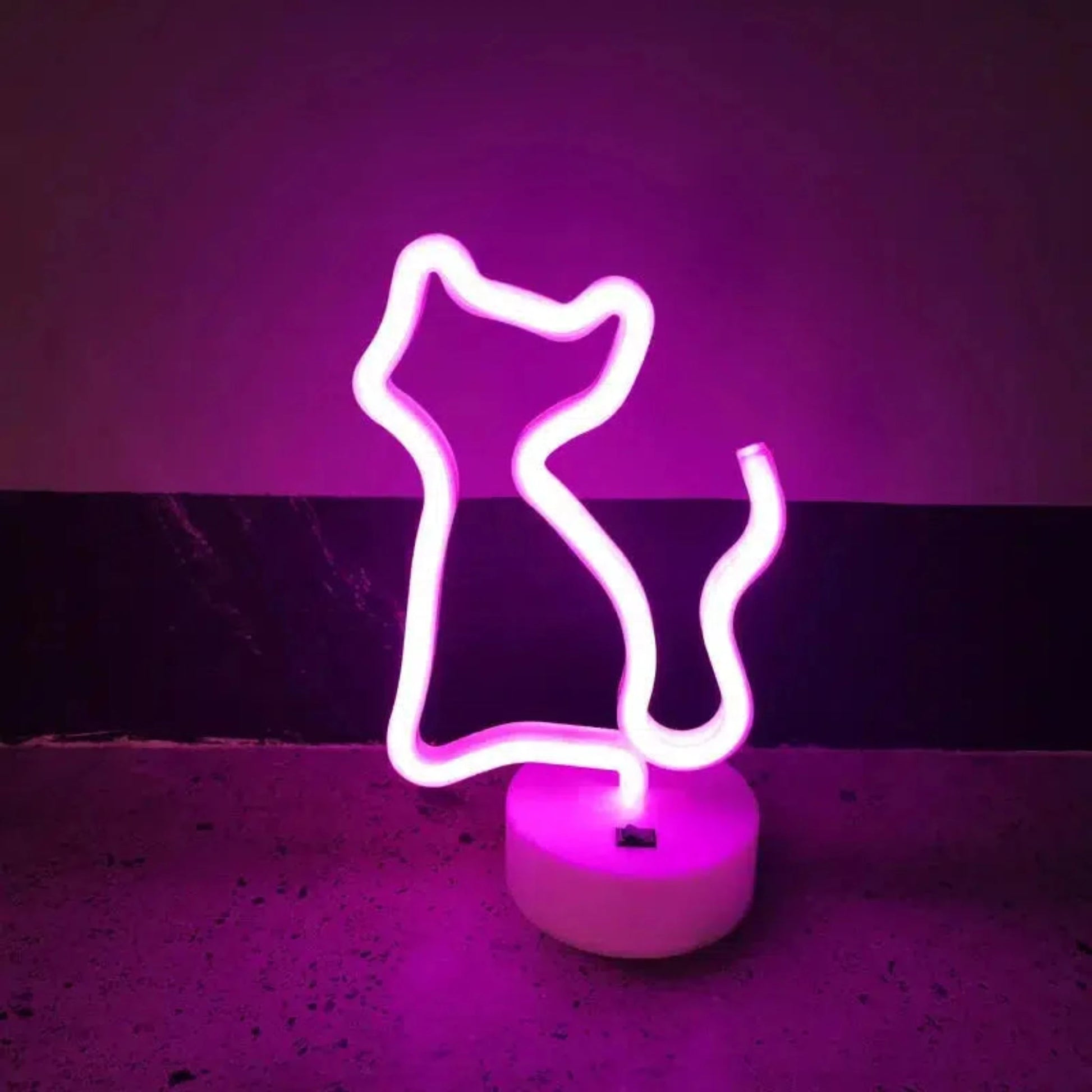 Niedliche Nachtlicht Katze LED Neon Lampe – Stilvolle Beleuchtung für Kinderzimmer-Nachtlicht-Ma boutique