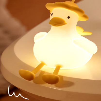 Niedliches Cartoon-Enten-Nachtlicht: LED-Lampe mit Touchsteuerung für Kinder-Nachtlicht-Ma boutique