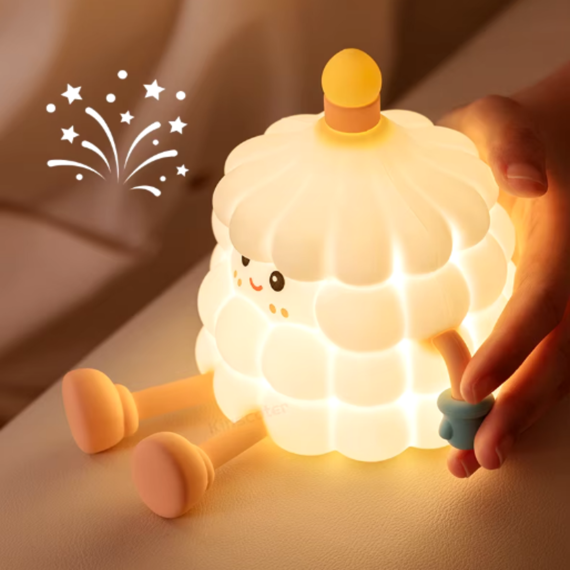 Niedliches Cartoon-Enten-Nachtlicht: LED-Lampe mit Touchsteuerung für Kinder-Nachtlicht-Ma boutique