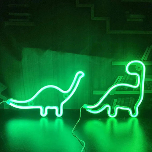 Niedliches Dino Nachtlicht mit Neon-Effekt-Nachtlicht-Ma boutique