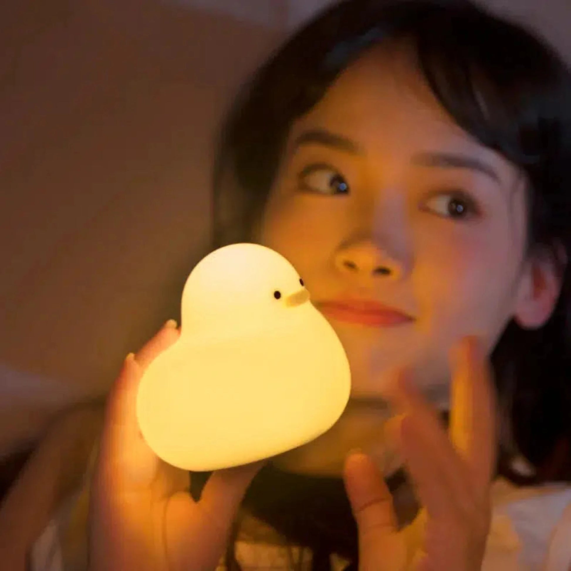 Niedliches Enten-Nachtlicht: LED-Lampe mit Touchsteuerung für Kinder-Nachtlicht-Ma boutique