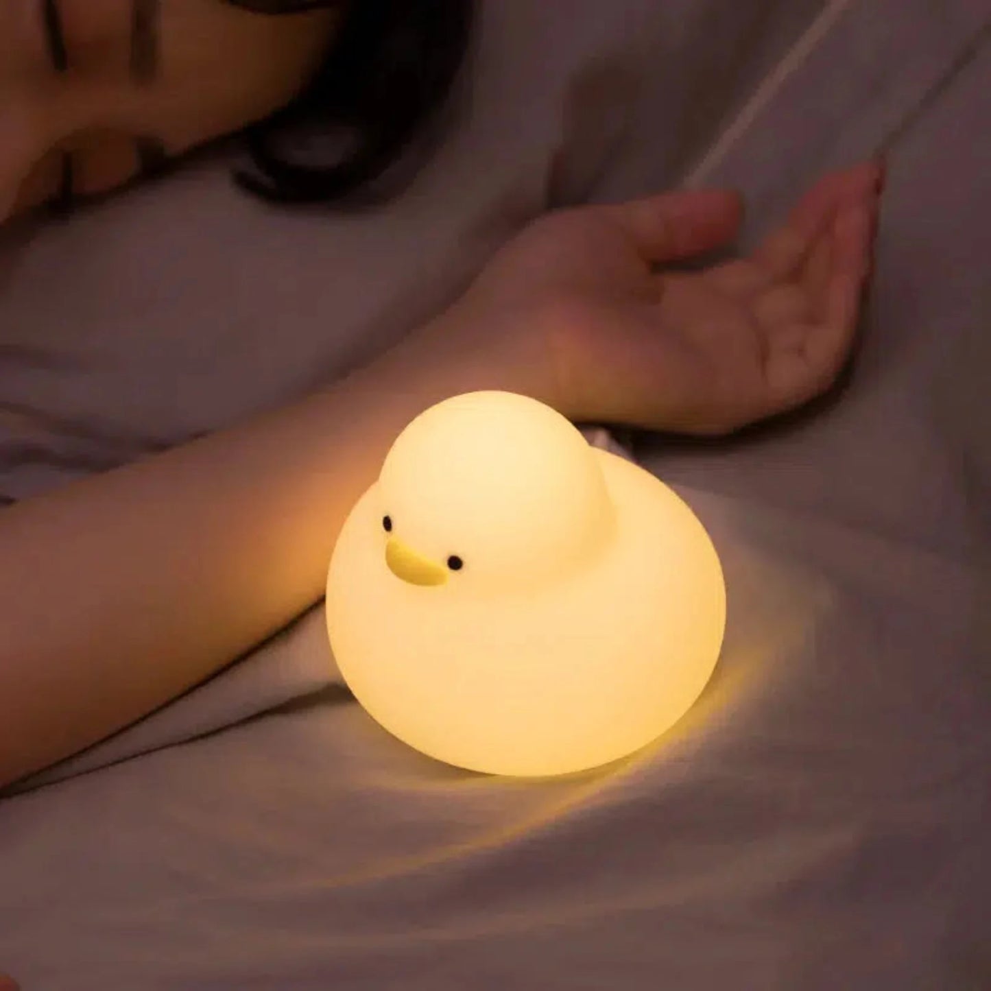 Niedliches Enten-Nachtlicht: LED-Lampe mit Touchsteuerung für Kinder-Nachtlicht-Ma boutique