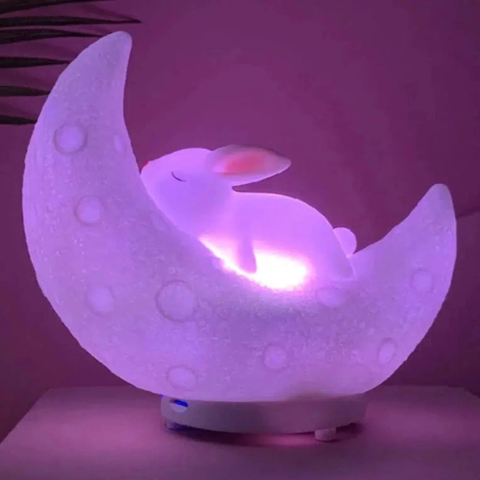 Niedliches Nachtlicht Hase Mond mit Bluetooth-Lautsprecher – Schlummerleuchte für Kinder-Nachtlicht-Ma boutique