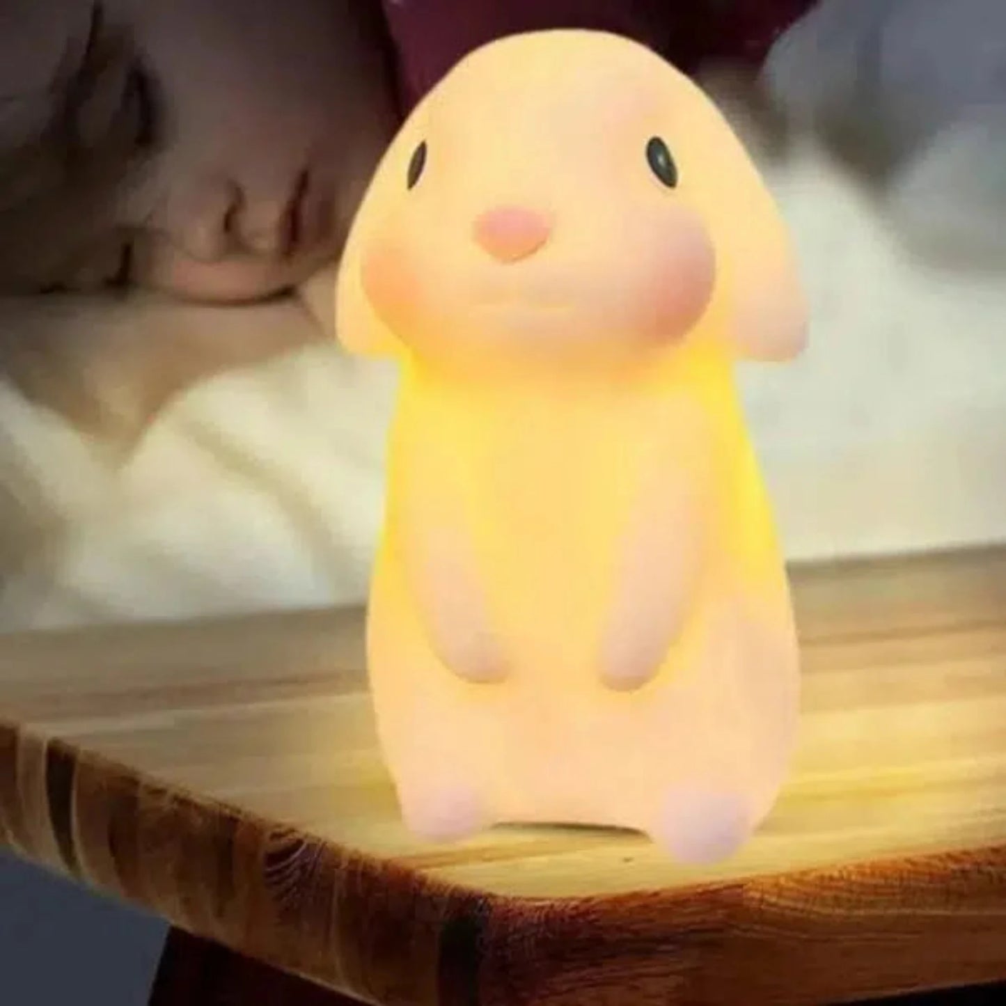 Niedliches Nachtlicht Hase – Warme LED-Lampe für Kinderzimmer-Nachtlicht-Ma boutique