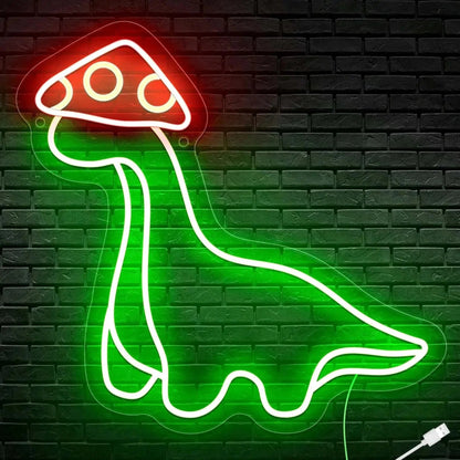 Niedliches Neon Wand-Nachtlicht Dino für Kinder-Nachtlicht-Ma boutique