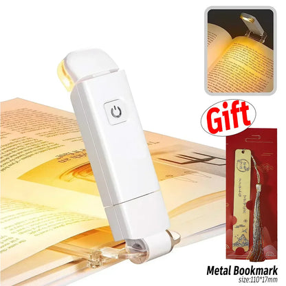 3D-LED-Buchlicht, USB wiederaufladbar, Nachtlicht, 3 Farben, faltbar, Tischlampe, kreative LED-Magnetlampe, tragbare Schreibtischbeleuchtung