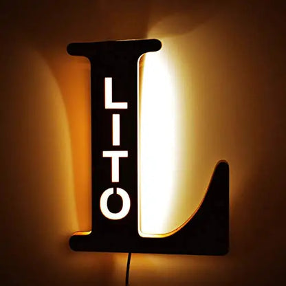 Nach Buchstaben LED Nacht Licht Holz Gravierte Name Wohnkultur Hochzeit Geburtstag Party Weihnachten Neue Jahr Dekoration Liebhaber Geschenk