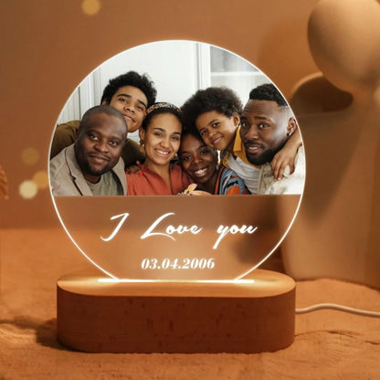 Personal isierte 3d Foto lampe angepasste Foto Text benutzer definierte Schlafzimmer Nachtlicht Valentinstag Hochzeitstag Geburtstags geschenke