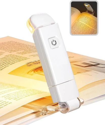 3D-LED-Buchlicht, USB wiederaufladbar, Nachtlicht, 3 Farben, faltbar, Tischlampe, kreative LED-Magnetlampe, tragbare Schreibtischbeleuchtung