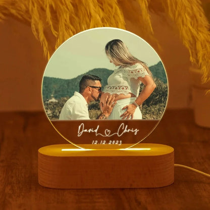 Personal isierte 3d Foto lampe angepasste Foto Text benutzer definierte Schlafzimmer Nachtlicht Valentinstag Hochzeitstag Geburtstags geschenke