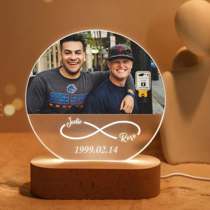 Personal isierte 3d Foto lampe angepasste Foto Text benutzer definierte Schlafzimmer Nachtlicht Valentinstag Hochzeitstag Geburtstags geschenke