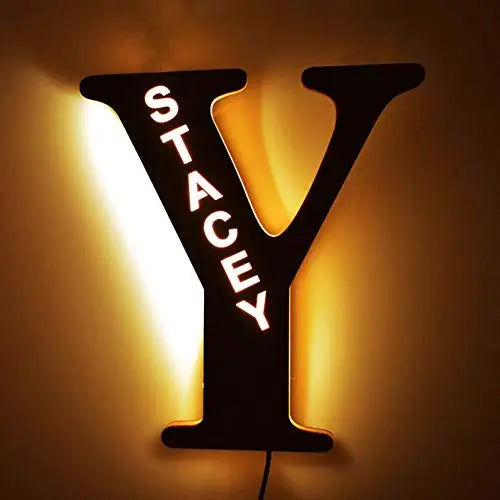 Nach Buchstaben LED Nacht Licht Holz Gravierte Name Wohnkultur Hochzeit Geburtstag Party Weihnachten Neue Jahr Dekoration Liebhaber Geschenk