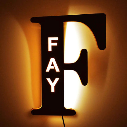 Nach Buchstaben LED Nacht Licht Holz Gravierte Name Wohnkultur Hochzeit Geburtstag Party Weihnachten Neue Jahr Dekoration Liebhaber Geschenk