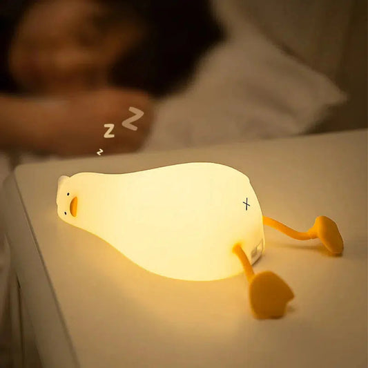 Süße Enten-Nachtlampe aus Silikon für Kinder-Nachtlicht-Ma boutique