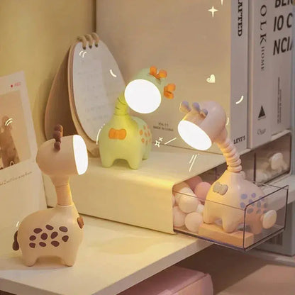 Süßes Giraffen-Nachtlicht: Flexible LED-Lampe für Kinderzimmer und Schreibtisch-Nachtlicht-Ma boutique