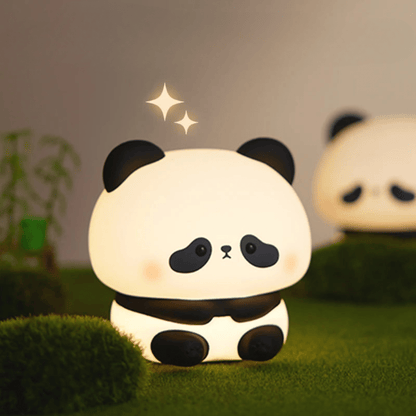 LED Nachtlicht Panda – Niedliche Silikonlampe mit Touch - Steuerung und Timer - Nachtlicht Kinder