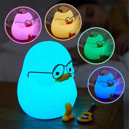 Lustige Enten - Nachtlichter: Flach oder Weinend - LED - Schlummerlampen für Kinder - Nachtlicht Kinder