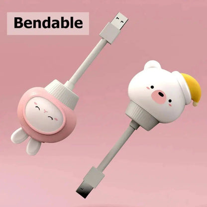 Nachtlicht Bär LED mit USB und Steckdose, Fernbedienung für das Kinderzimmer - Nachtlicht Kinder
