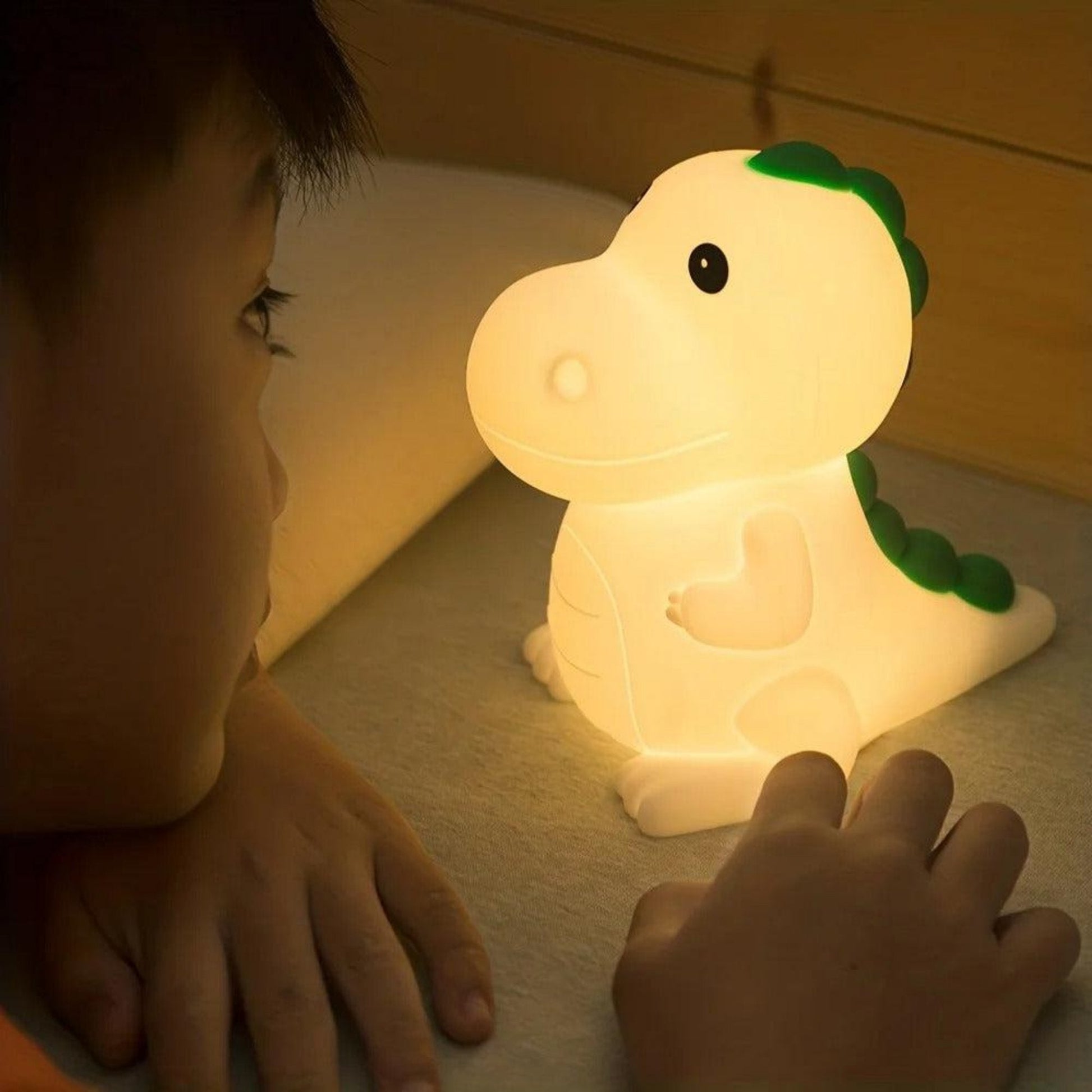Nachtlicht Dino mit Farbwechsel und Batterie - Nachtlicht Kinder