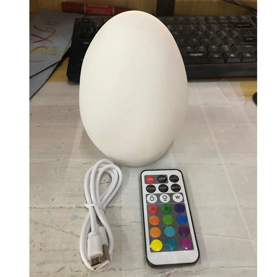 Nachtlicht Ei – USB Aufladbares LED Nachtlicht mit RGB - Farbwechsel - Nachtlicht Kinder