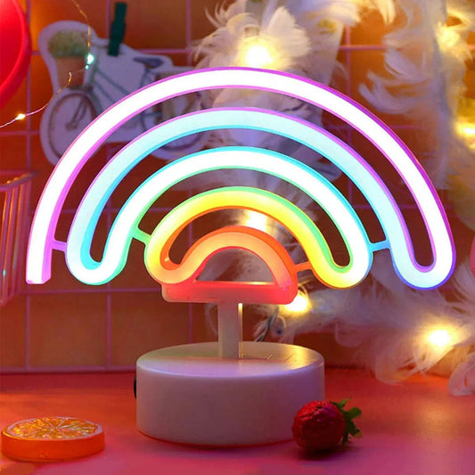 Nachtlicht Regenbogen – Bunte LED - Schlummerleuchte für Kinderzimmer - Nachtlicht Kinder