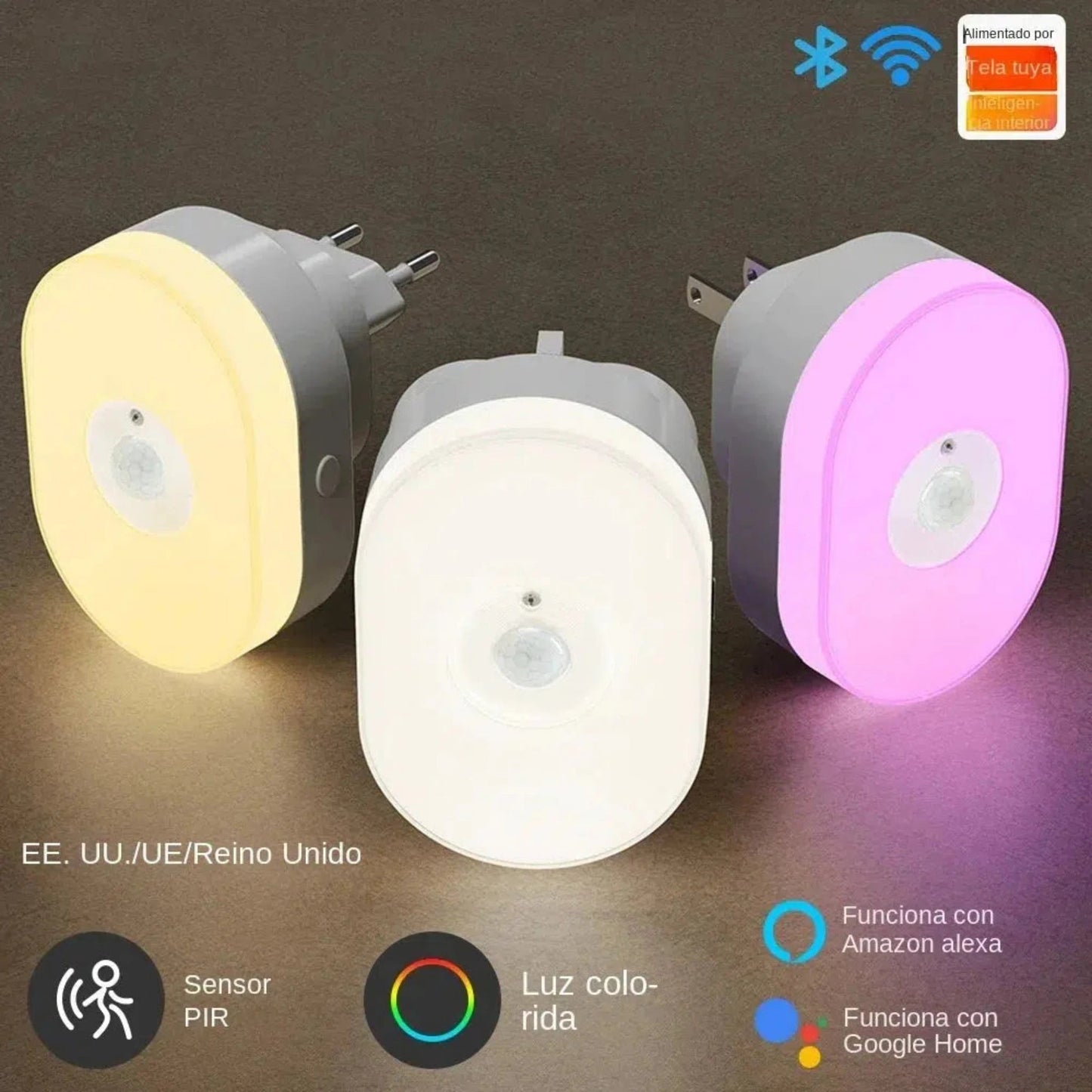 Nachtlicht Steckdose WIFI Smart LED mit Bewegungsmelder - Nachtlicht Kinder
