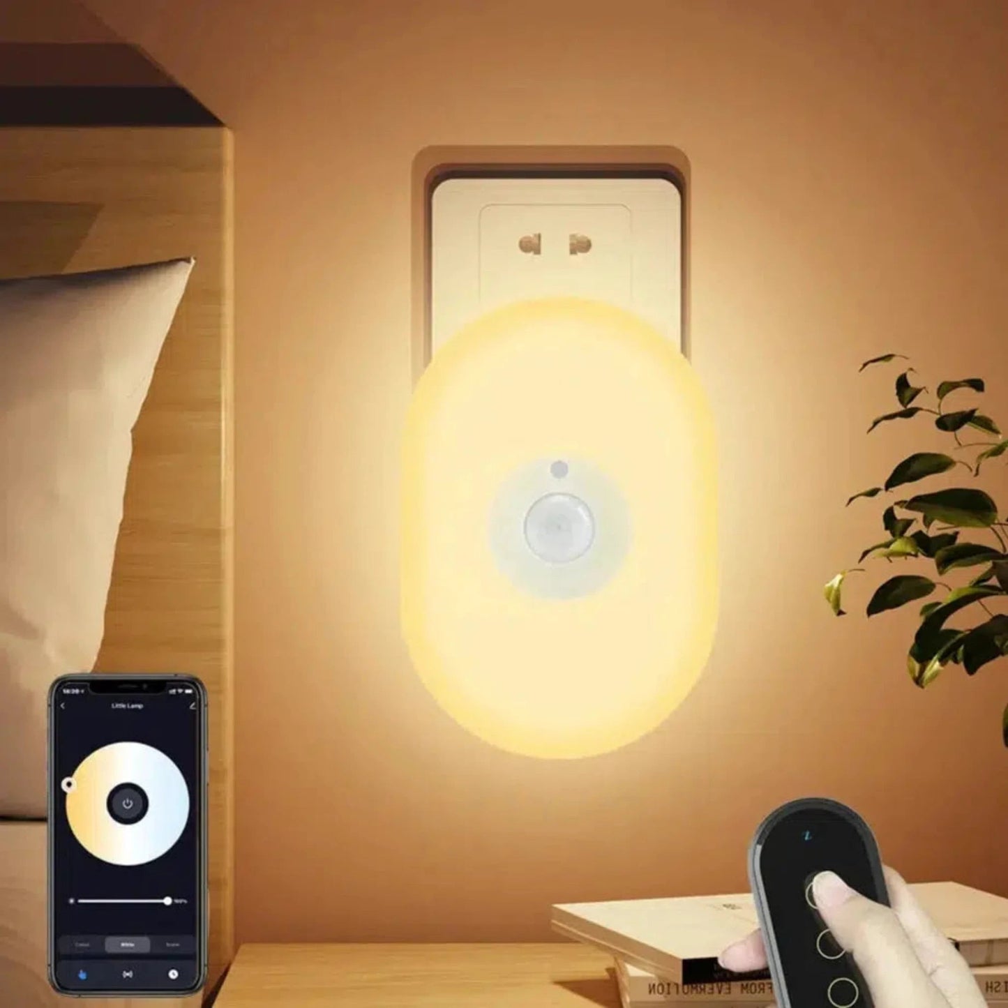 Nachtlicht Steckdose WIFI Smart LED mit Bewegungsmelder - Nachtlicht Kinder