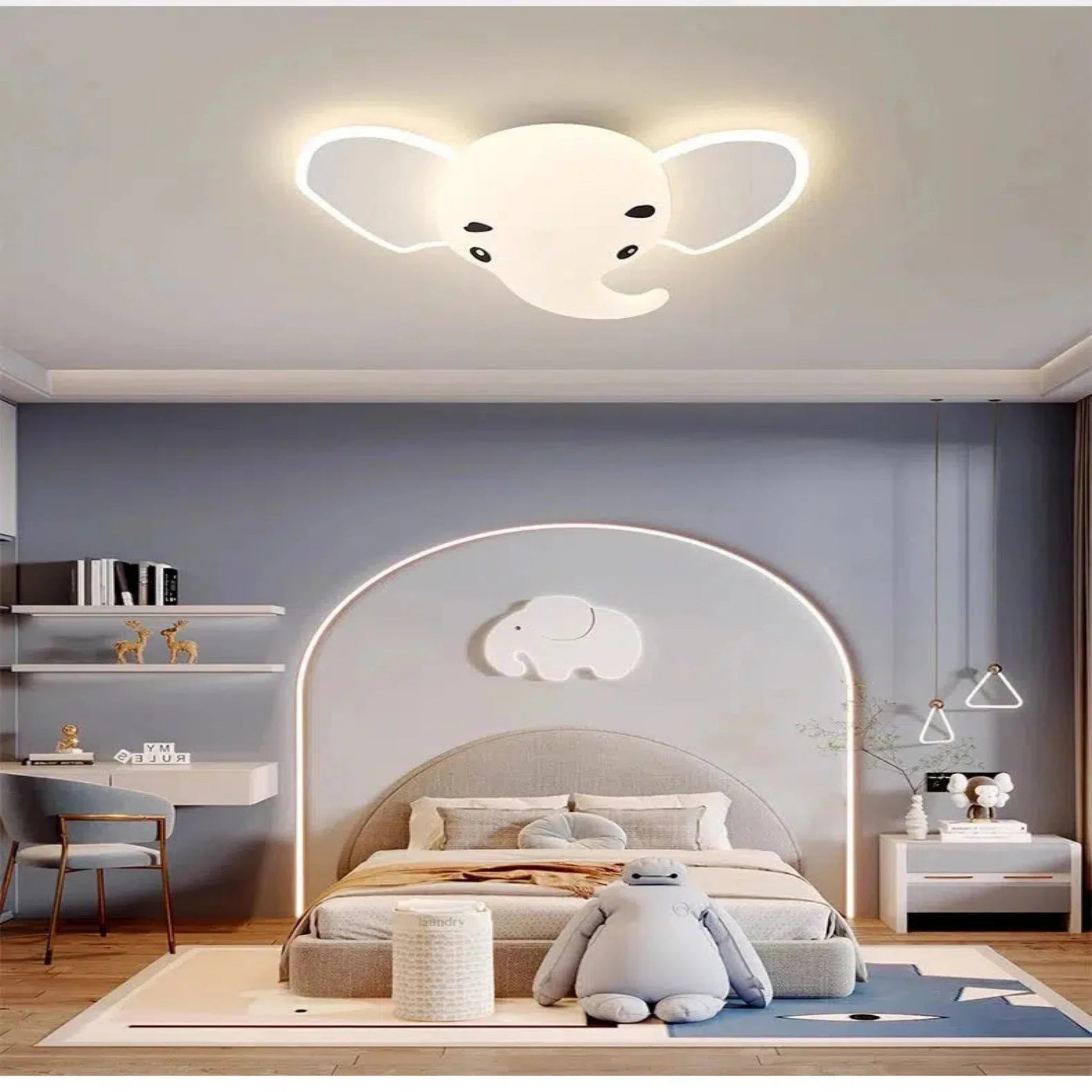 Niedliche Elefanten - Deckenlampe als Nachtlicht für Kinder - Nachtlicht Kinder