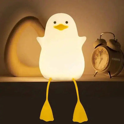 Niedliches sitzendes Enten Nachtlicht mit USB - Aufladung für Kinderzimmer - Nachtlicht Kinder