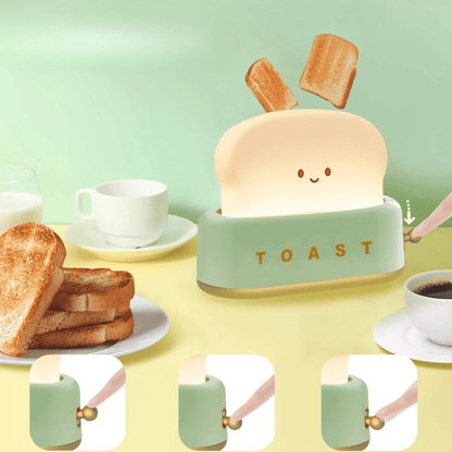 Stilllicht LED Toaster Design mit Timer und Dimmer - Nachtlicht Kinder